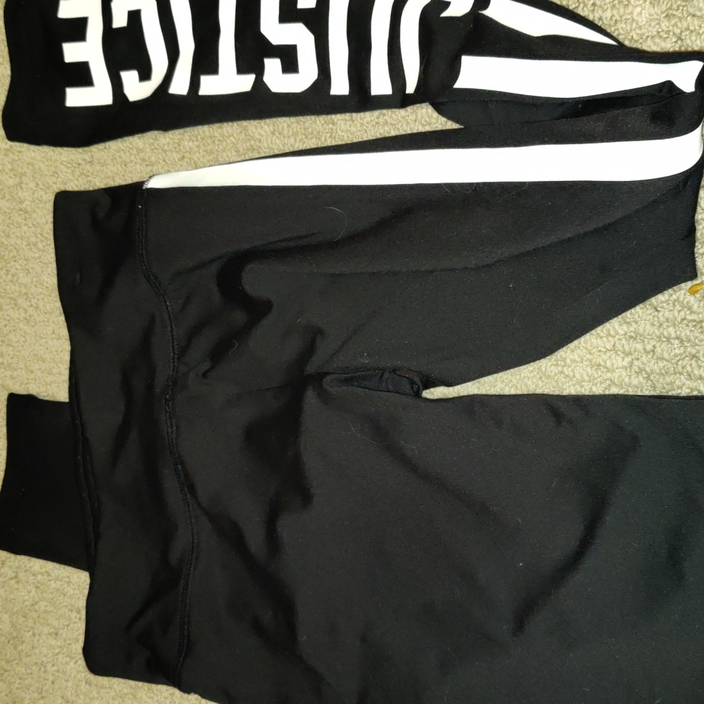 Girls Black Active Leggings